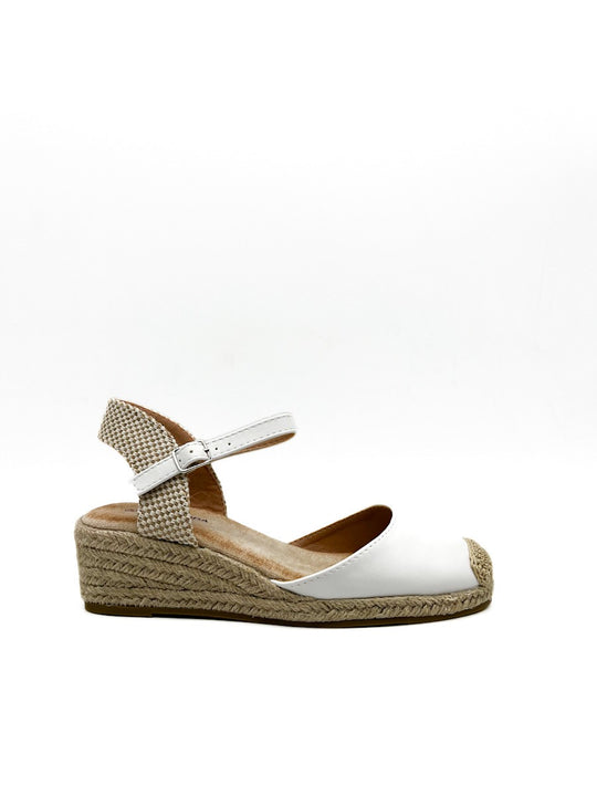 Alpargatas Cuña Baja Referencia Z5306 Blanco