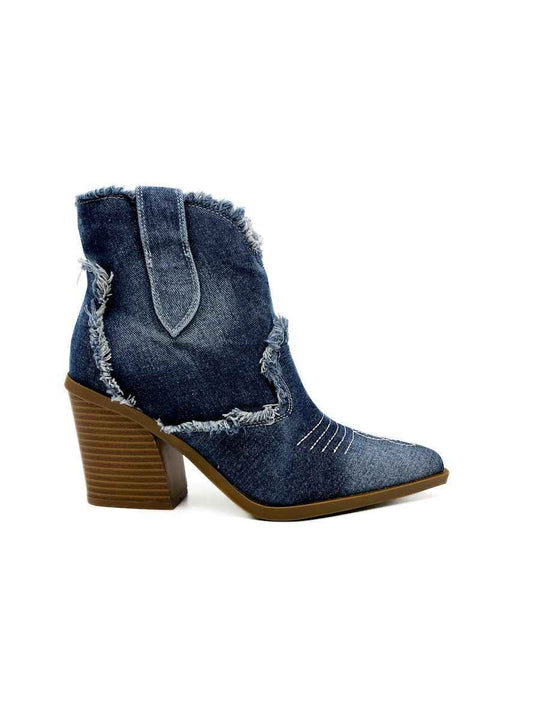 Botín Cowboy Jeans Mujer Jeans