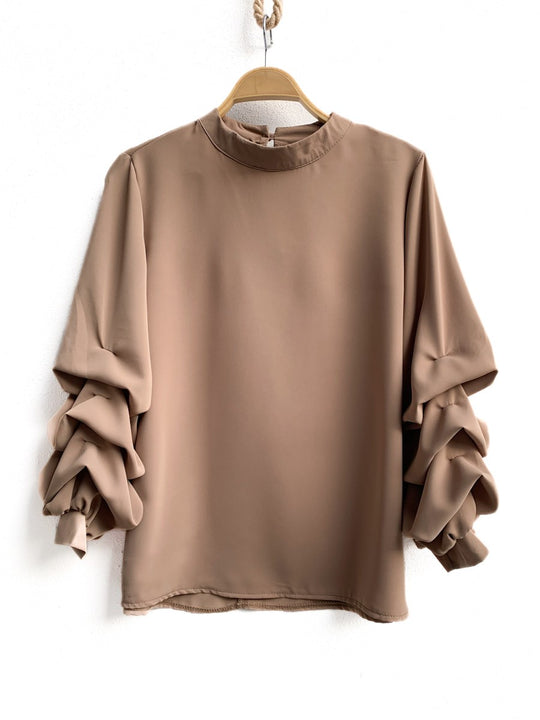 Blusa 11355 camel única