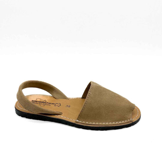 Menorquinas Piel de Serraje Beige