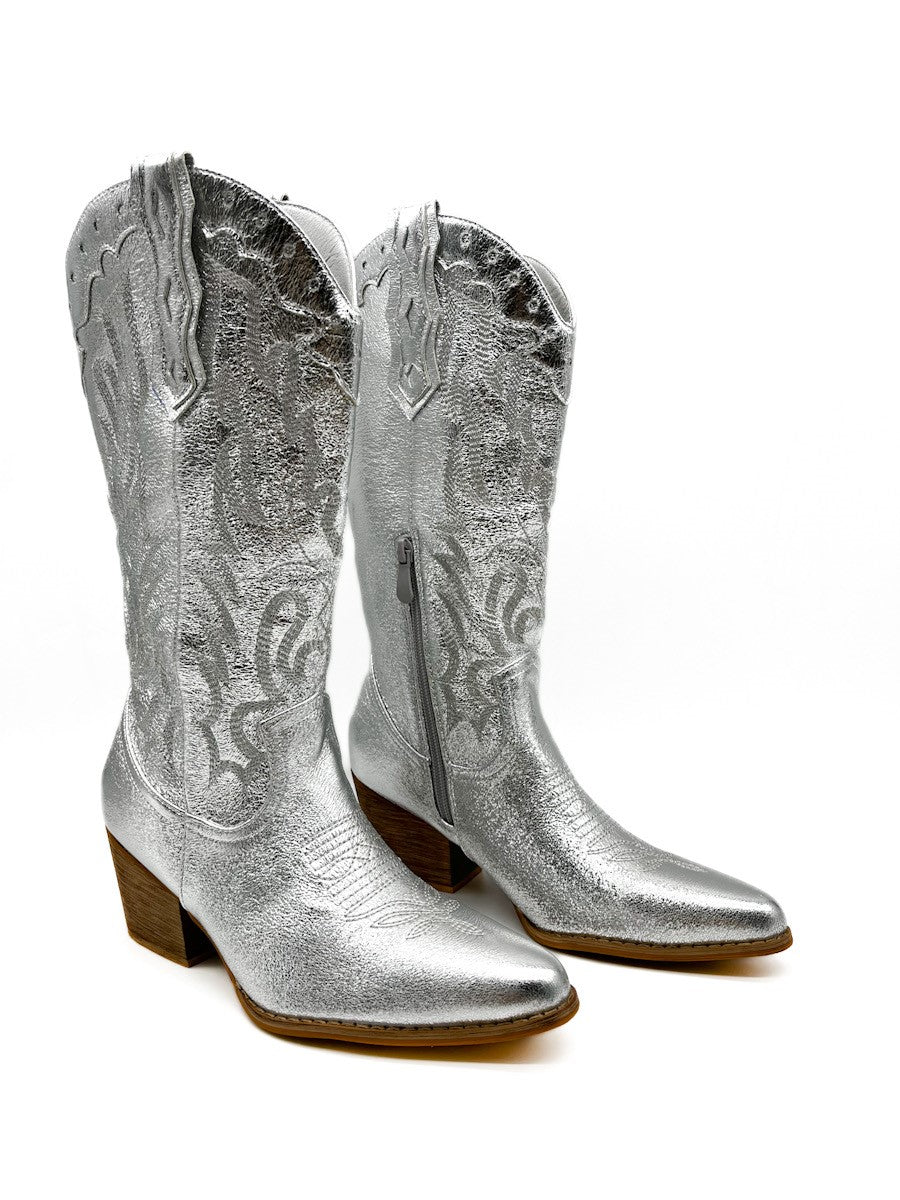 Botas Cowboy Metalizado